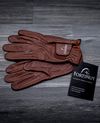 FN Leather Gloves Cognac Brown