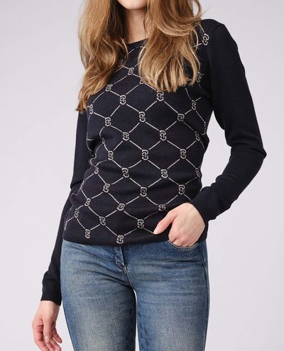 Navy Knit Sweater Linnea PS Of Sweden
