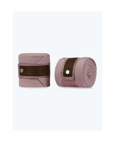 Blush Polos Brown Suede