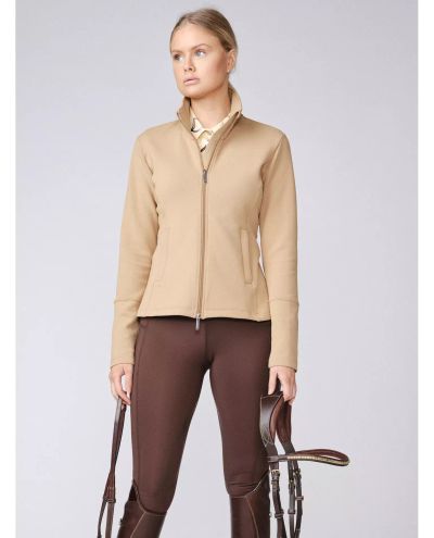 Camel Zip Sweater Fleur PS of Sweden