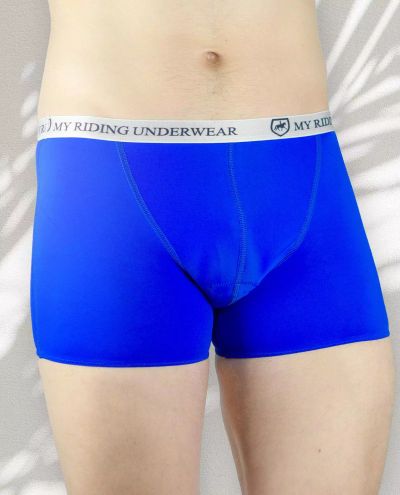 Men's Boxers White Light Pad (Blue)