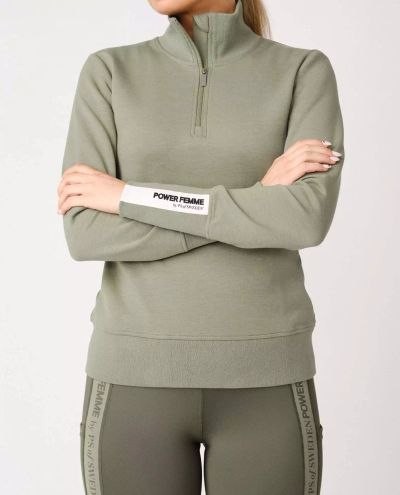 Khaki Green Mid Layer Meya