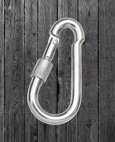 Carabin Clip, metallic with lock