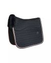 Skin Friendly Saddle Pad Dressage (Full) Star Quilting Black