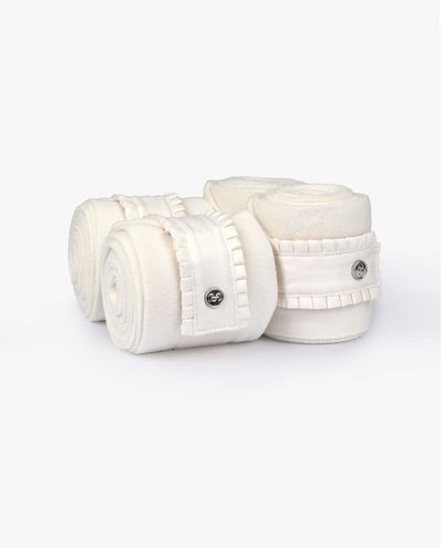 Ruffle Off White Polos PS of Sweden
