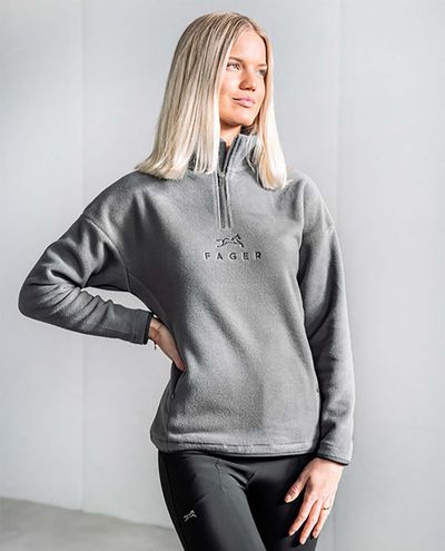 Molly Half-Zip Fleece Dark Grey 