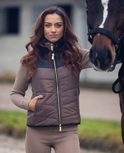 Bodywarmer Autumn Crush (Black/Taupe) Mrs. Ros Bodywarmer Autumn Crush (Black/Taupe) Mrs. Ros