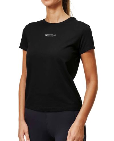 Dames-T-shirt Zwart