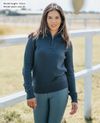 Kim Hoge Hals Gebreid met Ritssluiting navy 